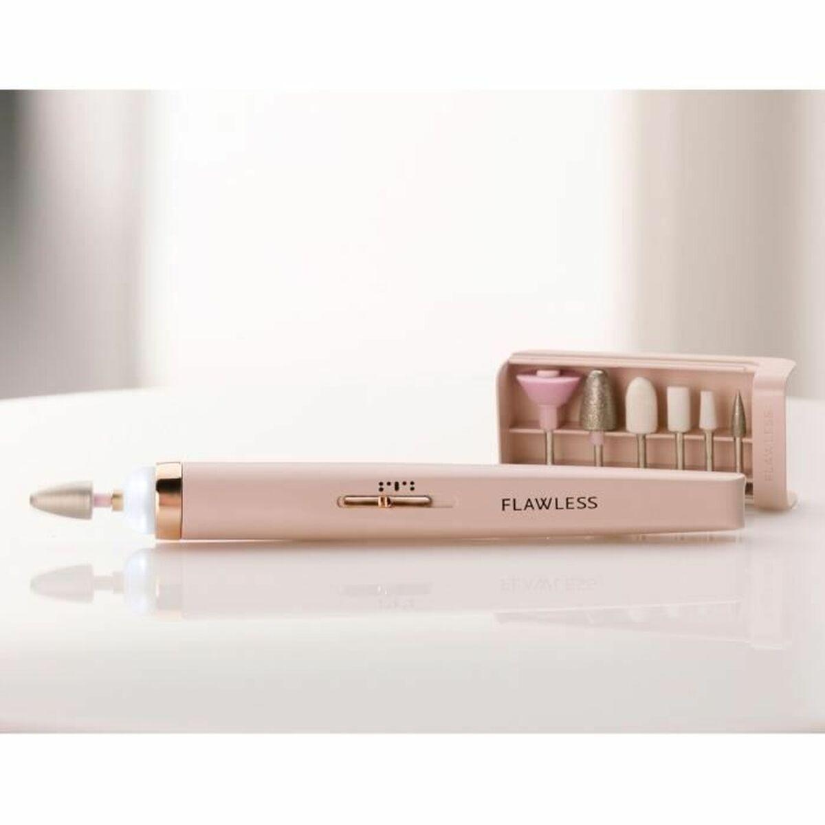 FLAWLESS elektrisk neglefil - Fransk Manicure Kit