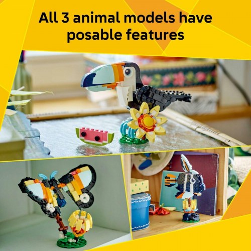 Byggelegetøj LEGO Creator 3-i-1 Tropical Toucan (31173) - 225 dele
