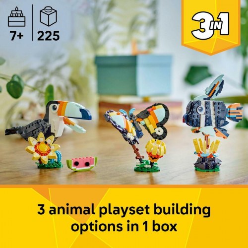 Byggelegetøj LEGO Creator 3-i-1 Tropical Toucan (31173) - 225 dele