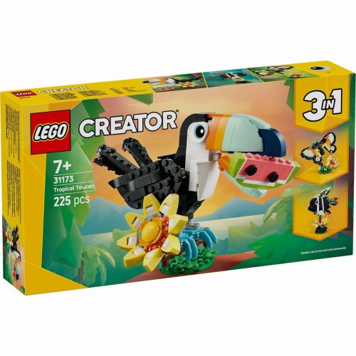 Byggelegetøj LEGO Creator 3-i-1 Tropical Toucan (31173) - 225 dele