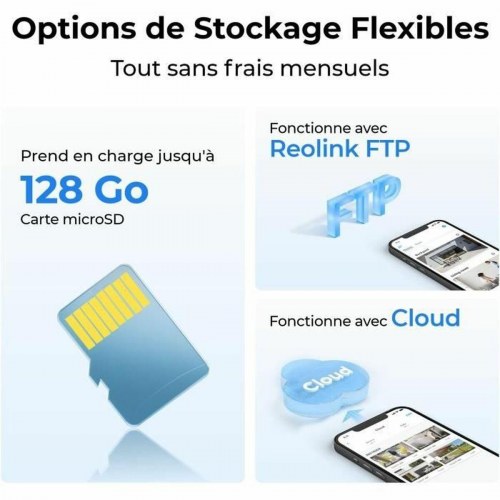 Overvågningskamera Reolink - trådløst IP-kamera, hvid
