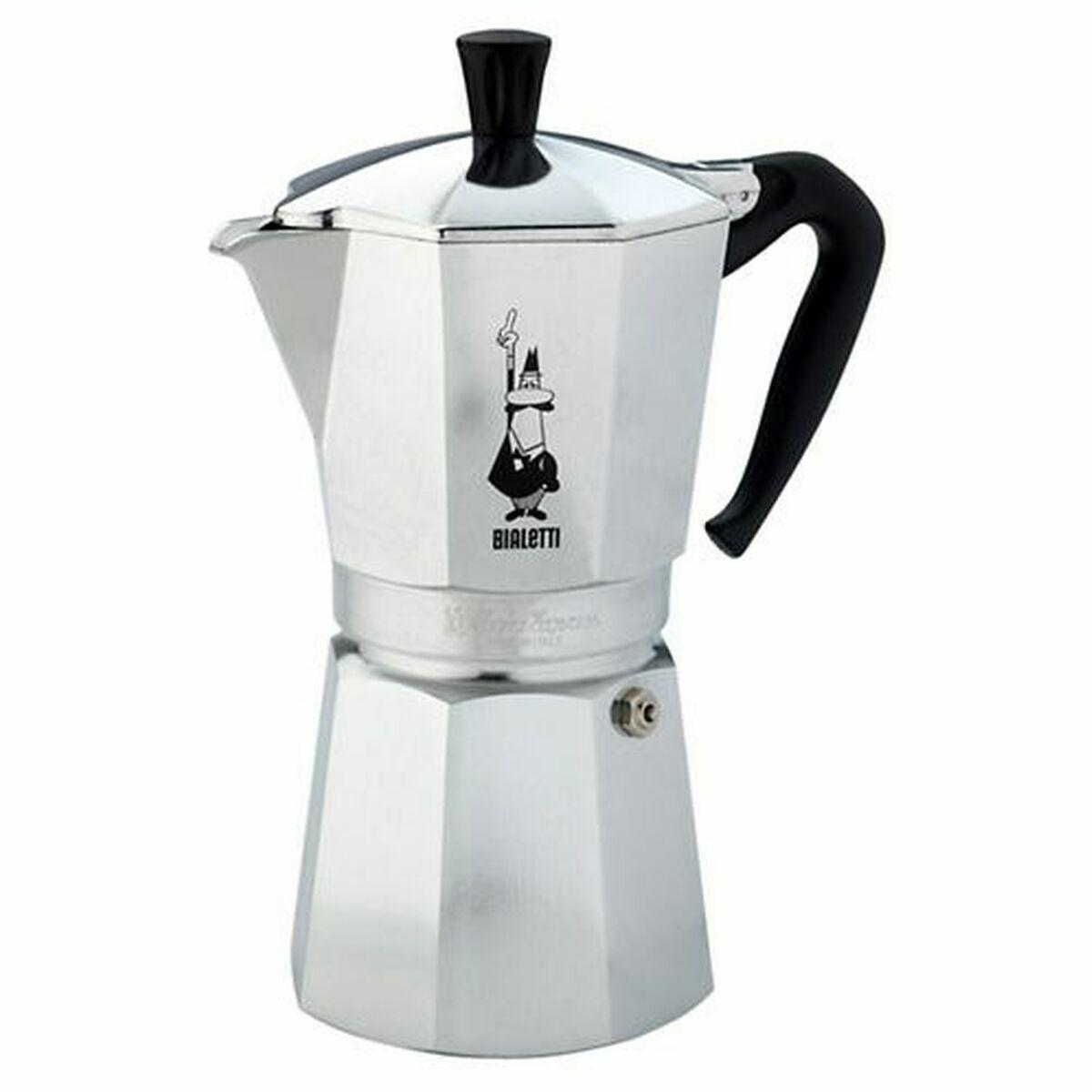 Bialetti Moka Express 12 kopper - espressokande i aluminium, sølv