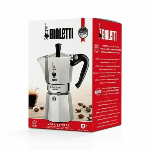 Bialetti Moka Express 12 kopper - espressokande i aluminium, sølv