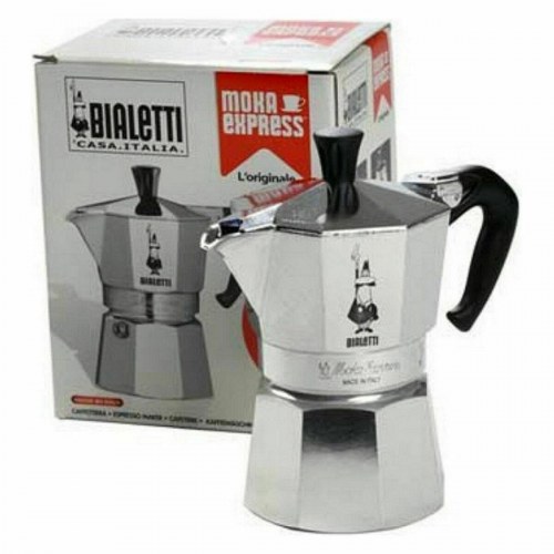 Bialetti Moka Express 12 kopper - espressokande i aluminium, sølv