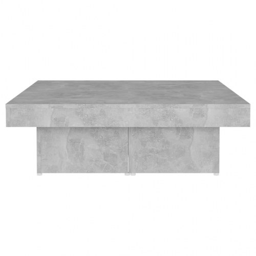 Sofabord 90 × 90 × 28 cm i konstrueret træ - betongrå