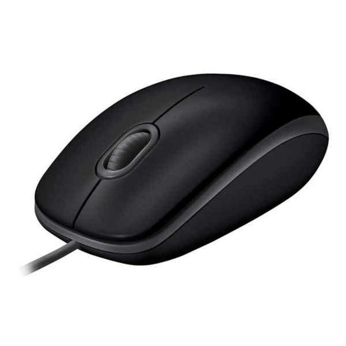 Computer mus Logitech B110 Silent - sort, 1000 dpi