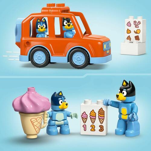 Byggelegetøj LEGO DUPLO 10458 Ice Cream Trip with Bluey - 22 dele