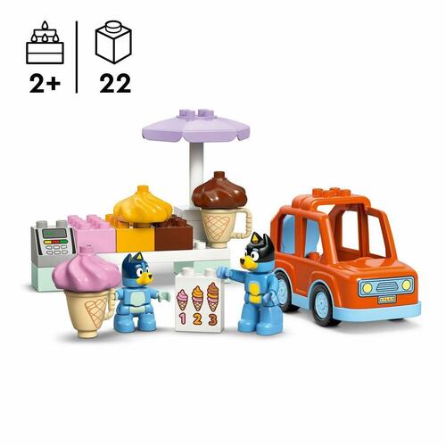 Byggelegetøj LEGO DUPLO 10458 Ice Cream Trip with Bluey - 22 dele