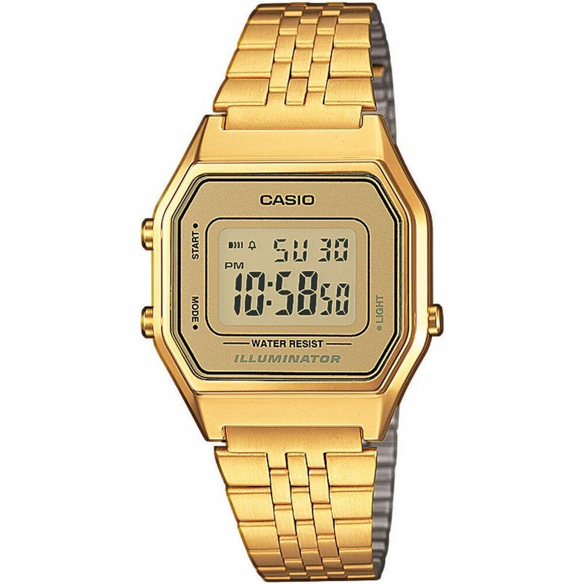 Casio LA680WEGA-9ER dameur - guld, digitalt vintage billede