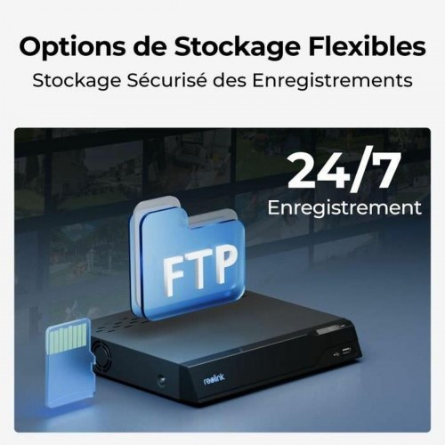 Overvågningskamera Wi‑Fi Reolink - IP67, 2‑vejs lyd, hvid