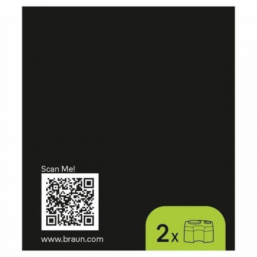 Rensepatron til barbermaskine Braun CCR2 - 2 stk, blå