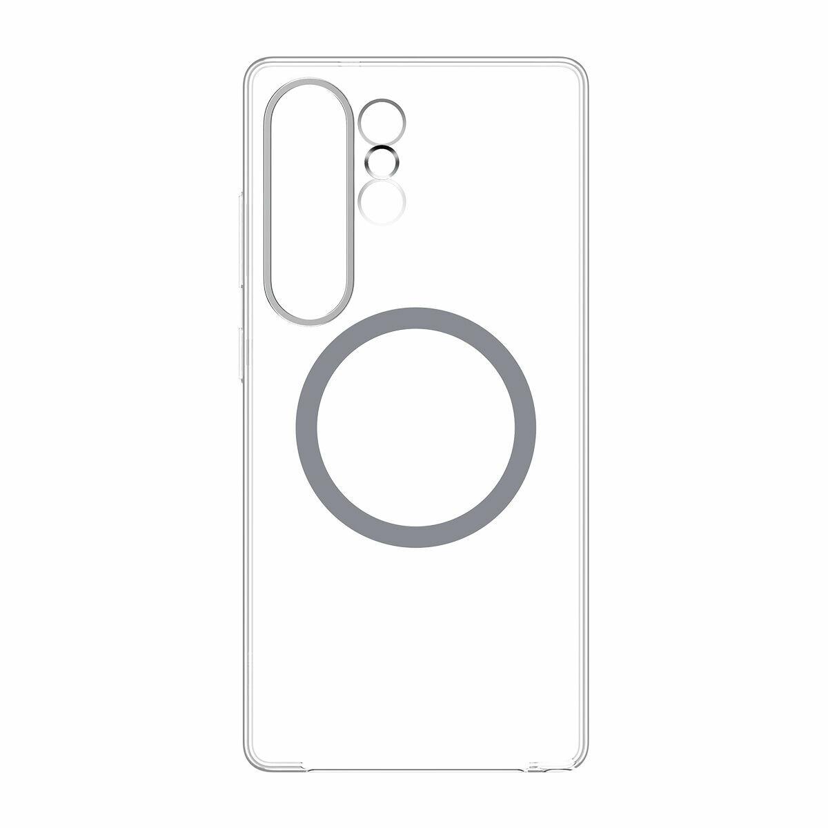 Samsung Galaxy S25 Ultra - gennemsigtigt magnetisk mobilcover