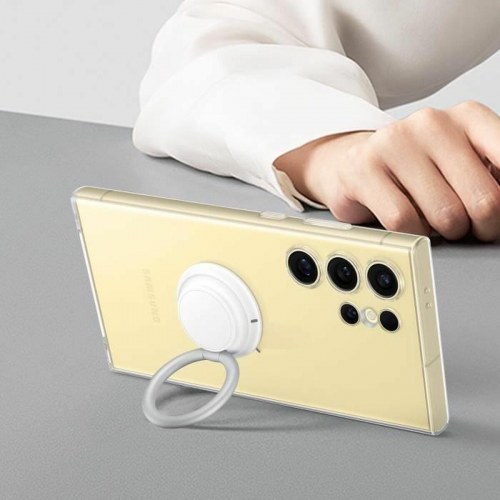 Samsung Galaxy S25 Ultra - gennemsigtigt magnetisk mobilcover