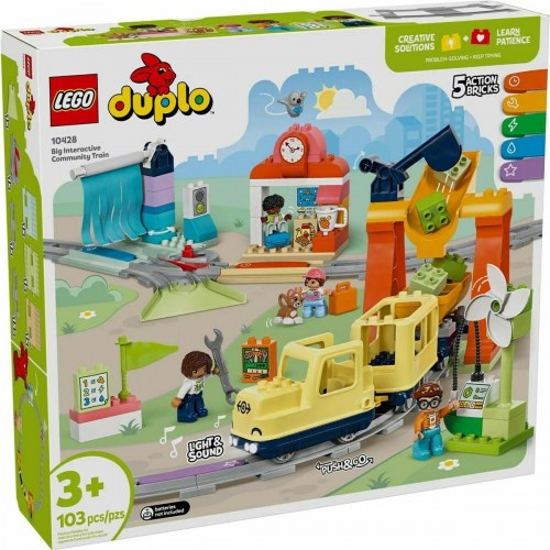 LEGO DUPLO 10428 - Stor interaktiv togbane, 103 dele