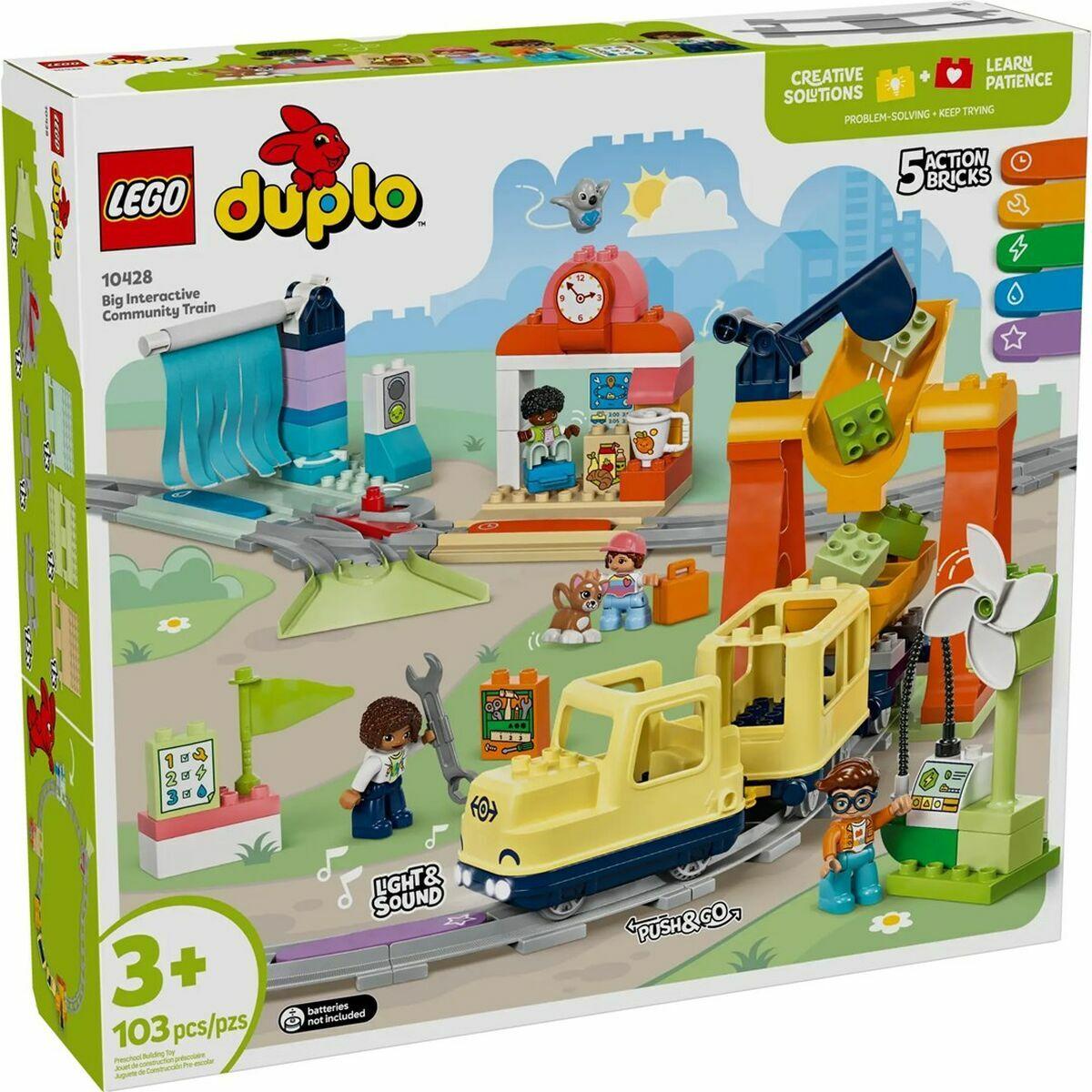 LEGO DUPLO 10428 - Stor interaktiv togbane, 103 dele