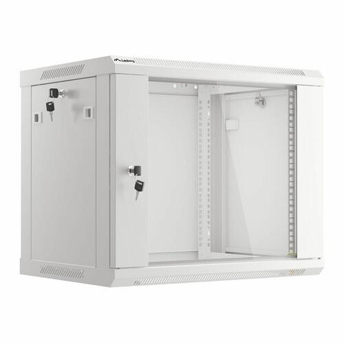 Vægmonteret rackskab 19" Lanberg WF01-6409-10S, grå