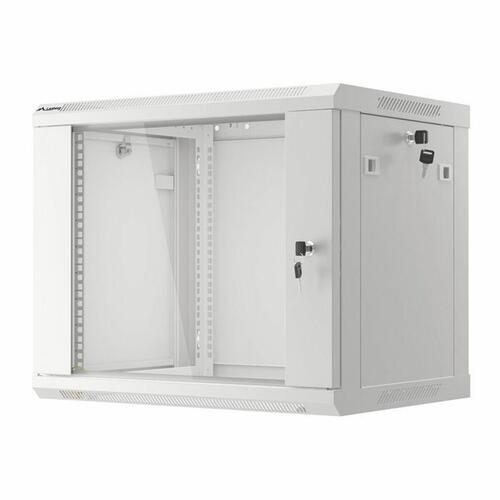 Vægmonteret rackskab 19" Lanberg WF01-6409-10S, grå