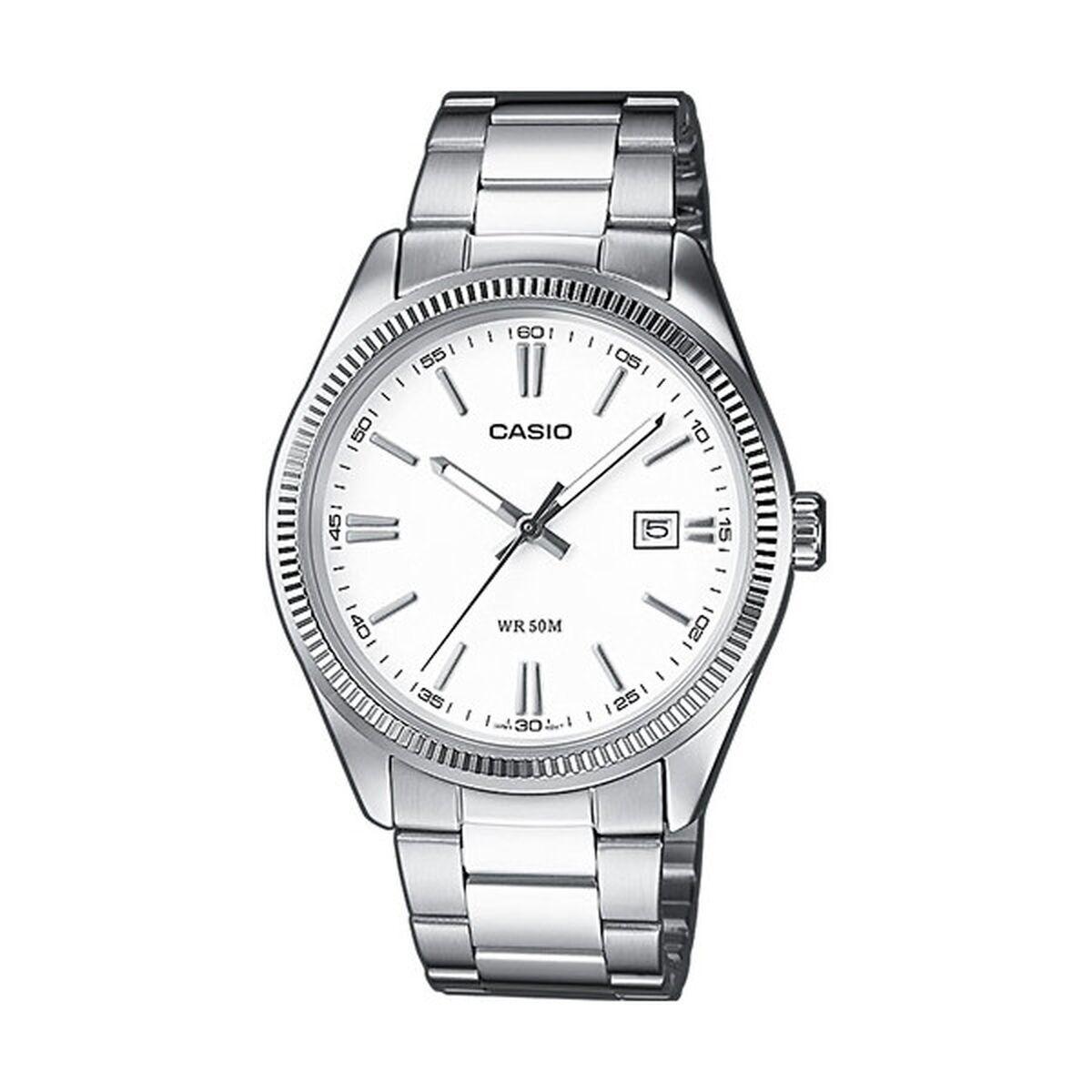 Casio MTP-1302 herreur med dato - 38,5 mm, stål billede