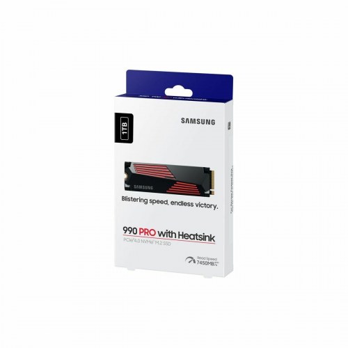 SSD harddisk Samsung 990 PRO 1 TB NVMe M.2 med heatsink