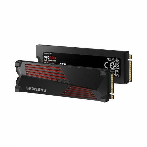 SSD harddisk Samsung 990 PRO 1 TB NVMe M.2 med heatsink