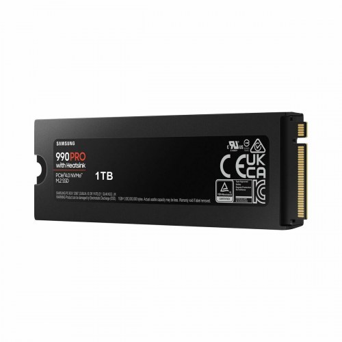 SSD harddisk Samsung 990 PRO 1 TB NVMe M.2 med heatsink