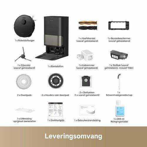 Robotstøvsuger Dreame CCR2 - sort, Wi‑Fi, HEPA-filter