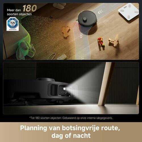 Robotstøvsuger Dreame CCR2 - sort, Wi‑Fi, HEPA-filter