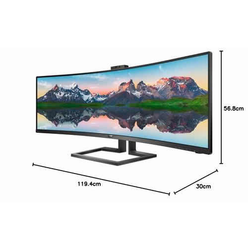 Skærm Philips 49" UltraWide Dual Quad HD 499P9H