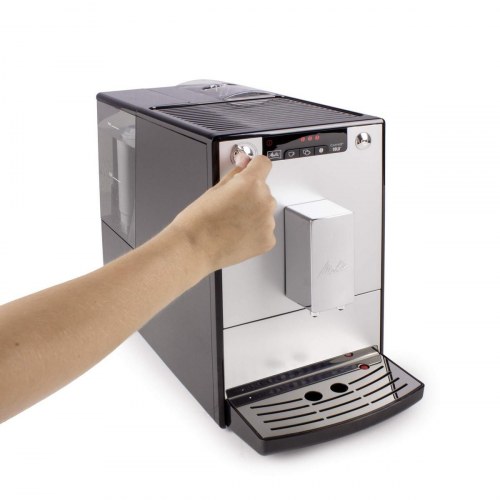 Melitta Caffeo Solo E950-103 superautomatisk espressomaskine - sølv/hvid, 15 bar, 1,2 l
