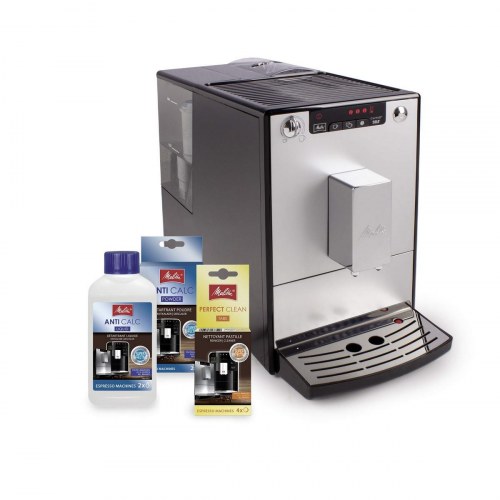 Melitta Caffeo Solo E950-103 superautomatisk espressomaskine - sølv/hvid, 15 bar, 1,2 l