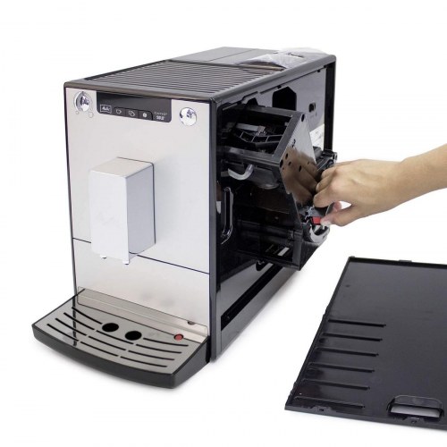 Melitta Caffeo Solo E950-103 superautomatisk espressomaskine - sølv/hvid, 15 bar, 1,2 l