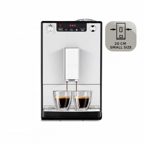 Melitta Caffeo Solo E950-103 superautomatisk espressomaskine - sølv/hvid, 15 bar, 1,2 l
