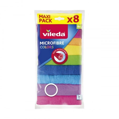 Mikrofiberklude Vileda - multifarver 30 × 30 cm