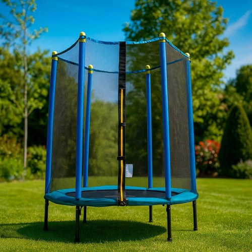 Trampolin til børn med sikkerhedsnet - Zuply, Ø140 cm