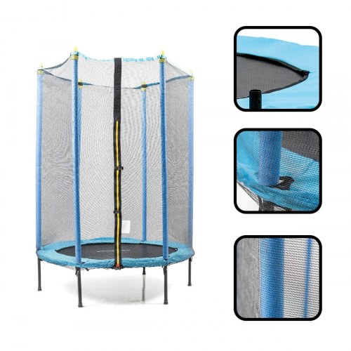 Trampolin til børn med sikkerhedsnet - Zuply, Ø140 cm
