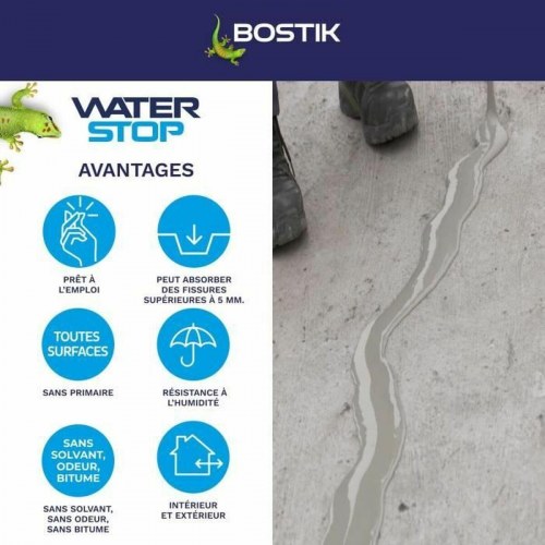 Bostik Waterstop silikone - grå, 14 kg