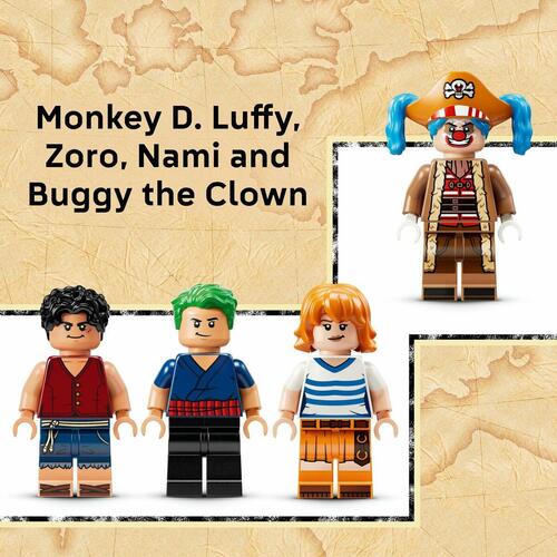 LEGO byggesæt - One Piece Buggy-klovnens Grand Chase (8+)