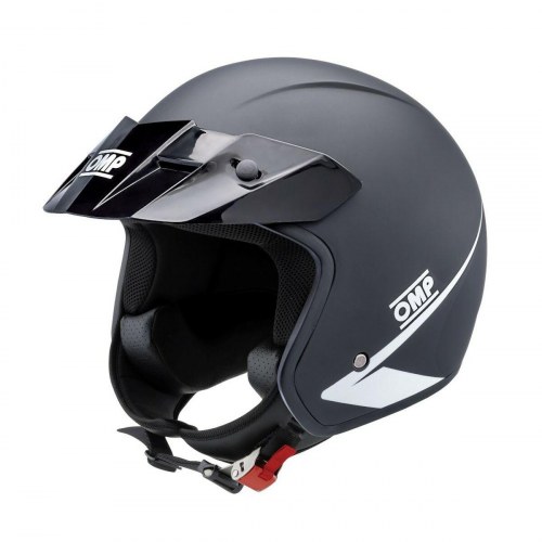 OMP Star motorcykelhjelm - mat sort, str. L (ECE 22.06)