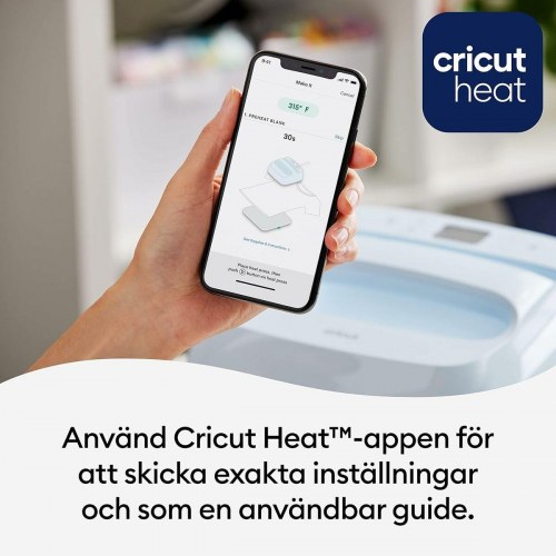 Cricut EasyPress 3 EU varmepresse - 23 × 23 cm, blå