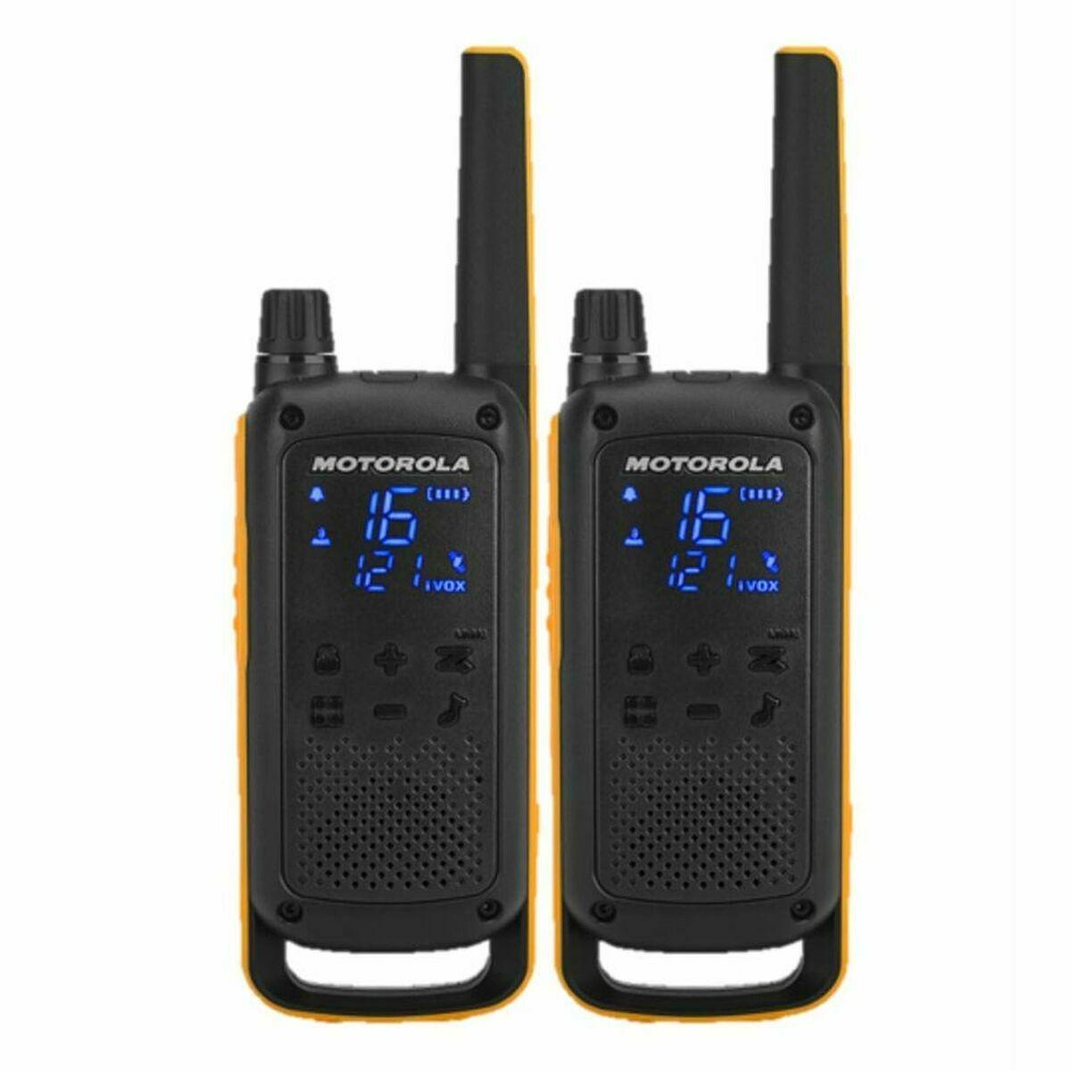 Walkie talkie Motorola - gul/sort/orange, 500 mW, IPX4