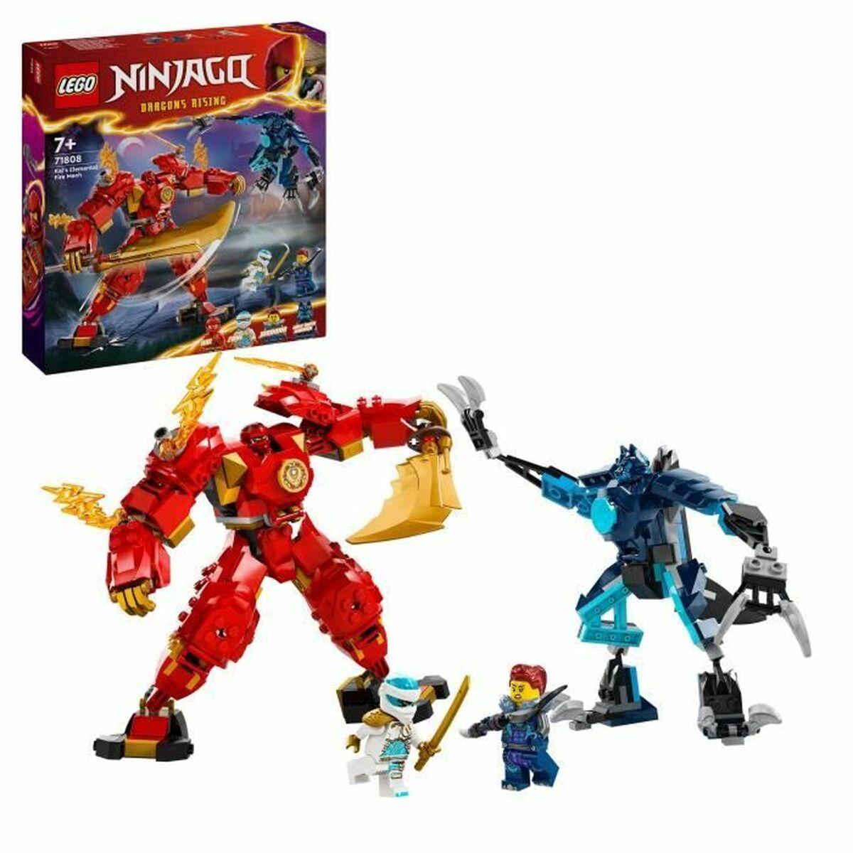 LEGO NINJAGO 71808 Kai Ild-elementær Mech - byggeleg for børn 7+