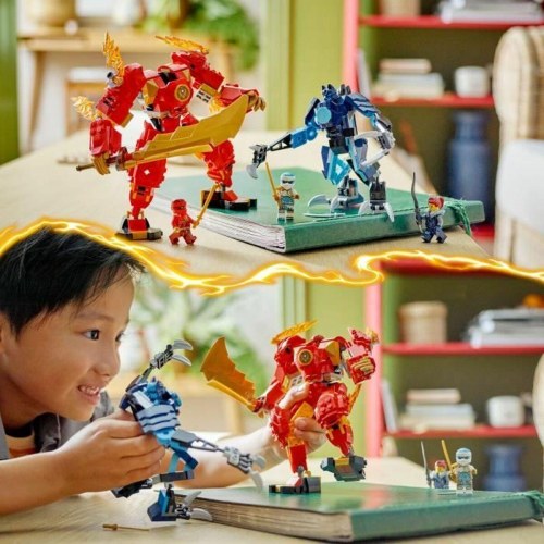 LEGO NINJAGO 71808 Kai Ild-elementær Mech - byggeleg for børn 7+
