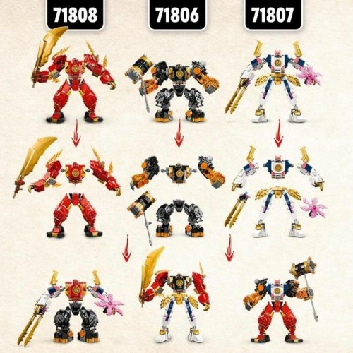LEGO NINJAGO 71808 Kai Ild-elementær Mech - byggeleg for børn 7+