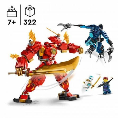 LEGO NINJAGO 71808 Kai Ild-elementær Mech - byggeleg for børn 7+