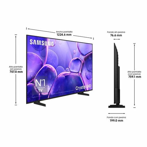 4K TV Samsung 55" TU55U8005 - Crystal UHD, HDR, Smart TV (2024)