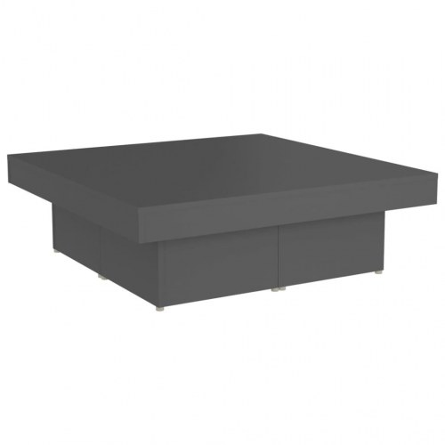 Sofabord 90x90x28 cm konstrueret træ grå