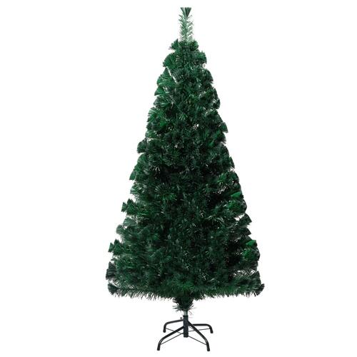 Kunstigt juletræ med juletræsfod 120 cm fiberoptik