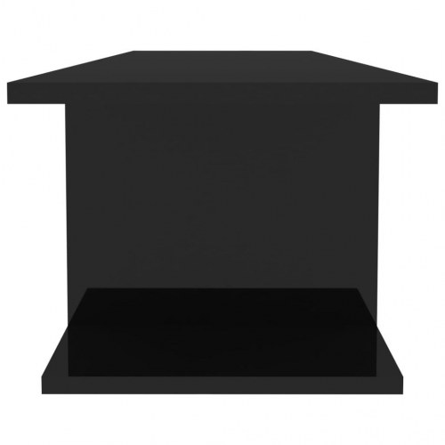 Væghængt tv-skab 103x30x26,5 cm sort højglans