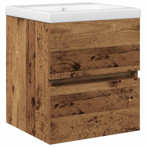 Vaskeskab Vægmonteret Sort eg 41 x 39 x 62 cm Konstrueret træ