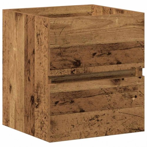Vaskeskab Vægmonteret Sort eg 41 x 39 x 62 cm Konstrueret træ